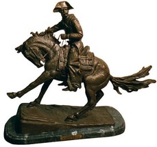 COWBOY American Bronze Handmade Sculpturer By Frederic Remington REGULAR Size - £1,013.02 GBP