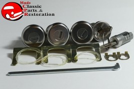 67 Chevelle Locks, Ignition, Door, Glovebox &amp; Trunk Original OEM GM Logo... - £48.82 GBP