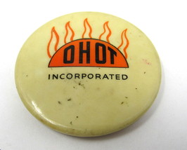 Oil Heat Old Timers Lapel Pin OHOT Incorporated Round 1 3/4&quot; Vintage    ... - $18.80