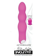 EVOLVED AFTERGLOW LIGHT UP RECHARGEABLE VIBRATOR SILICONE VIBE - £30.58 GBP