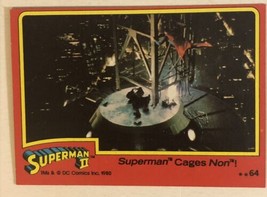 Superman II 2 Trading Card #64 Superman Cages Non - £1.52 GBP