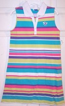 NEW Just Friends Girl&#39;s Multi Color Striped Sleeveless Knit Dress, L (6) - £11.81 GBP