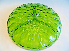 vintage anchor hocking green glass divided relish dish serving plate Fairfield - £7.88 GBP