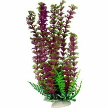 Green &amp; Burgundy Foliage for Aquarium, Fish Tank Safe Plastic 9 Inch Plant - $15.79