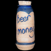 Vintage Pats Pots Key West Florida Handthrown Art Pottery Beer Money Coin Jar - £15.92 GBP