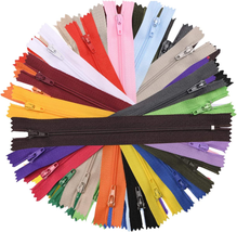 60Pcs Nylon Coil Zippers , 7 Inch Colorful Sewing Zippers Supplies for Tailor Se - £11.35 GBP