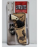 BLACK PISTOL SINGLE HOLSTER SET DIE CAST METAL BLACK 8.5&quot; LONG - $23.17