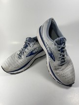 Brooks Men&#39;s Shoes Sz 11.5 Ghost 13 Grey Blue Running Walking Tennis Shoes - £21.91 GBP