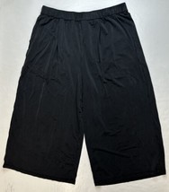 Lululemon Flow In Elegance Crop Pants Womens 10 High Rise Wide Leg Black... - $49.99