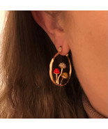 Unique Mushroom Earrings (Cute Three Mushroom Hoops) Color: Gold, Rose G... - $15.50
