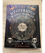 Mysterious Word Search for Adults Large Print Puzzle Book Soft Cover NEW - $16.89 CAD