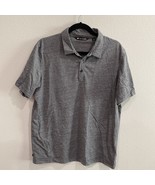 Travis Mathew Golf Polo Shirt Men Size L Gray with Black Dots 51% Prima ... - £15.11 GBP