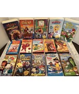 VHS Lot Of 15 Vintage/Retro Kids Shows Rugrats Scooby Doo Wiggles Cliffo... - £21.87 GBP