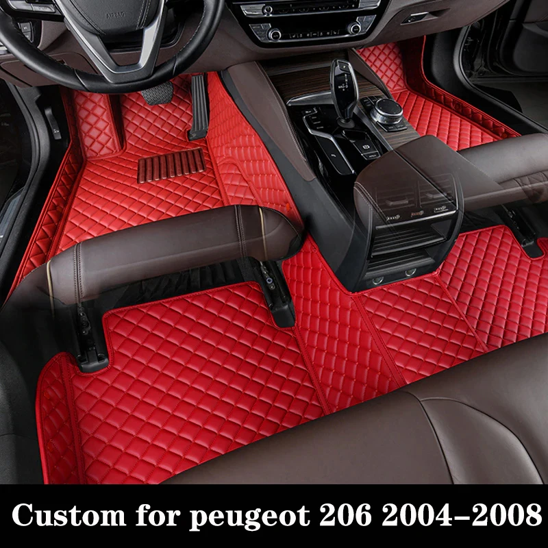 Custom Car Floor Mat For Peugeot 206 2004 2005 2006 2007 2008 Wear-resis... - $32.76+