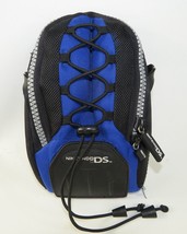 Nintendo DS Carrying Case Pouch Bag Zippered Blue Black Zipper Travel Storage - £8.93 GBP