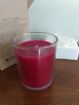 Raspberry Red Hibiscus Avon Candle in Glass Retired 2013 Scent Boxed Gift - $4.00