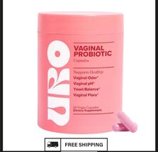 URO Vaginal Probiotics for Women pH Balance with Prebiotics 60 Count - $18.04