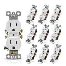 10 Pack Outlet Receptacle 125V 15 Amp Duplex Residential Dual Electrical... - $159.17 MXN