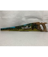 Original Oil Painting On A Vintage Hand Saw Stunning Landscape Florida A... - $123.75