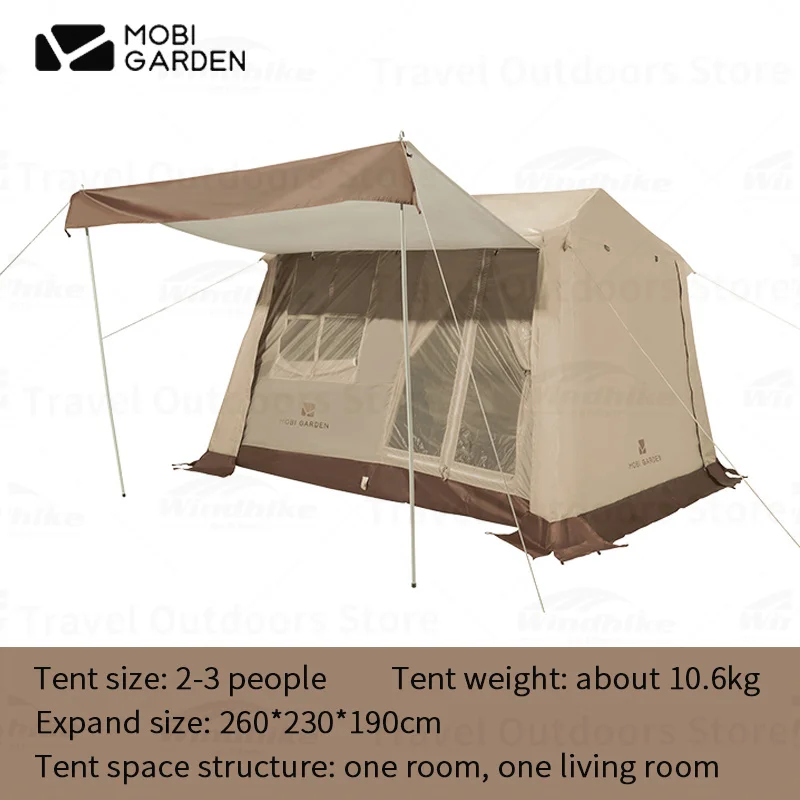 Mobi Garden Ultra Light Tent 1 2 3 People Tent 150D Automatic Tent Waterproof - £431.59 GBP
