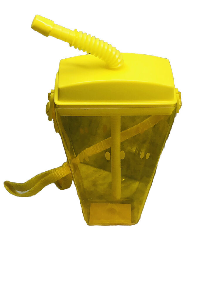 Water Bottle with Straw Ice Cream Water Bottle Portable Practical Juice Drinking