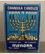 Vintage Box Of Menora Chanuka Candles Dripless &amp; Smokeless From Tel-Aviv... - $219.91 MXN