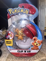 Pokemon Clip &#39;n&#39; Go Teddiursa + Poke Ball Battle Ready! New Damaged Package - £7.82 GBP