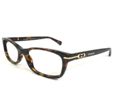 Coach Eyeglasses Frames HC 6054 5001 Dark Tortoise Gold Rectangular 52-16-135 - £51.98 GBP