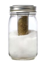Jarware Salt and Pepper Shaker for Regular Mouth Mason Jars, Grey - €16,53 EUR