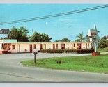 Mer Breeze Motel Nokomis Floride Fl Chrome Carte Postale H17 - $6.10