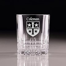 Coleman Irish Coat of Arms Perfect Serve Cut Glass Tumbler - Set of 4 - $74.00