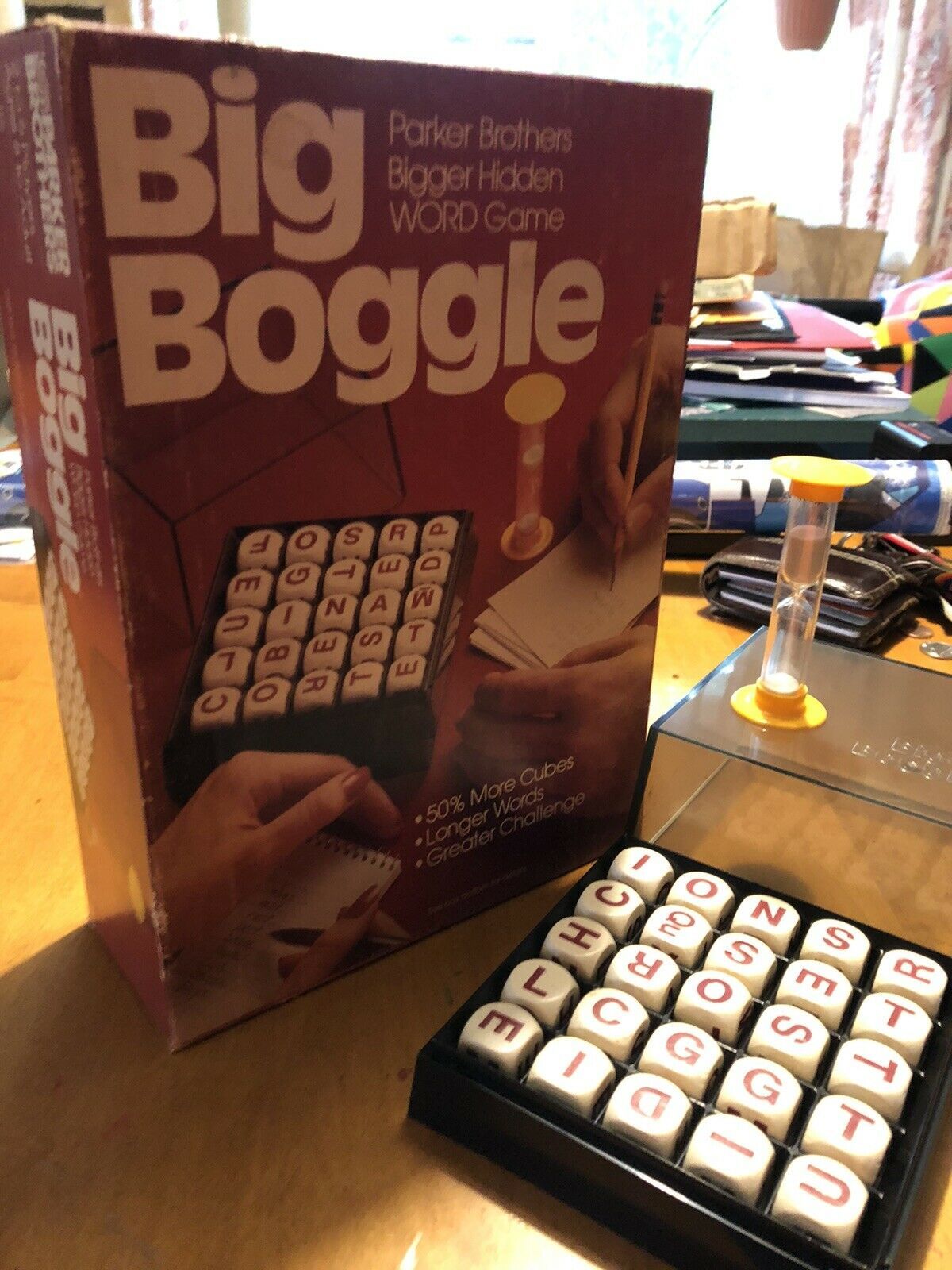 Big Boggle Game 1979 100% Complete Vintage Parker Brothers Enlarged Word Game - $15.84
