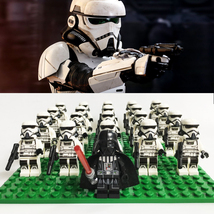 21pcs Star Wars Darth Vader Patrol Stormtrooper Minifigure Boy Gifts MOC Toys K2 - £23.58 GBP