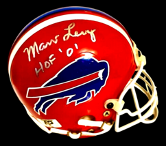 Marv Levy Autographed Signed Buffalo Bills Mini Helmet W Coa - £93.47 GBP