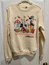 Disney Parks WDW Halloween Pumpkin Spice &amp; Everything Nice Sweatshirt XS... - $63.35