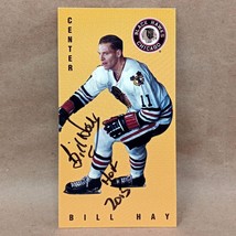 1994 Parkhurst Tall Boy #42 Bill Hay SIGNED Chicago Blackhawks Autograph Card - £15.40 GBP