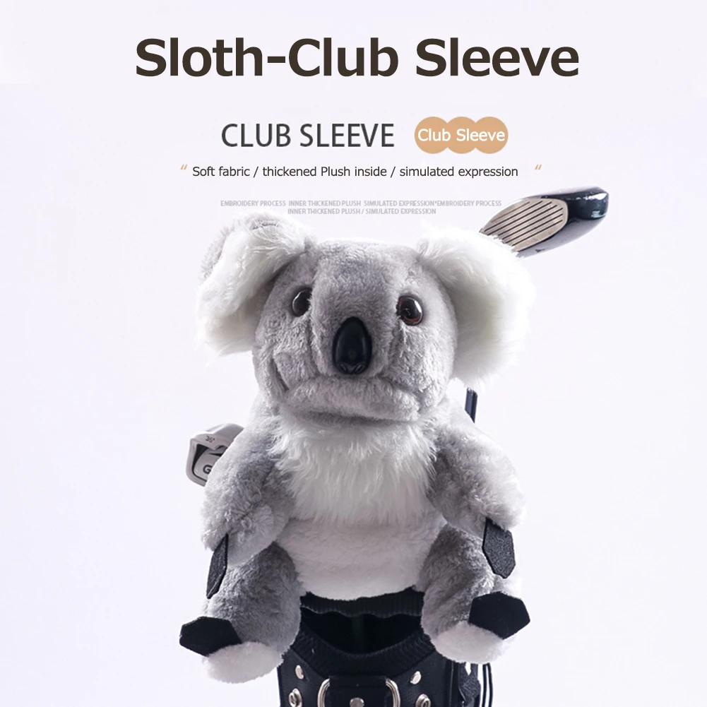 Sporting Animal Koala Shaped Golf Club Head Covers for Driver Fairway Putter Hea - £23.81 GBP