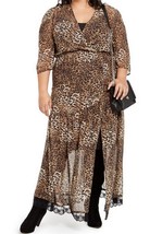 Women&#39;s Cocktail summer Fall Vacation Day nigt Chiffon Leopard Maxi Dres... - £63.15 GBP