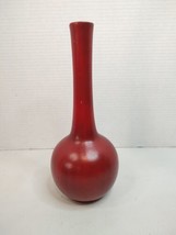 Vintage Royal Haeger Pottery Ceramic Vase R1919 Red Black Two Tone MCM 1950s - £18.67 GBP