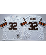 #32 Jim Brown White Jersey - $45.00