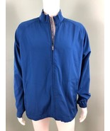 NWT Men&#39;s Adipure by adidas Elements Blue Wind Golf Zip Up Jacket Sz L L... - €46,30 EUR