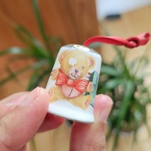 Vintage Teddy Bear Thimble Christmas Ornament - £14.64 GBP