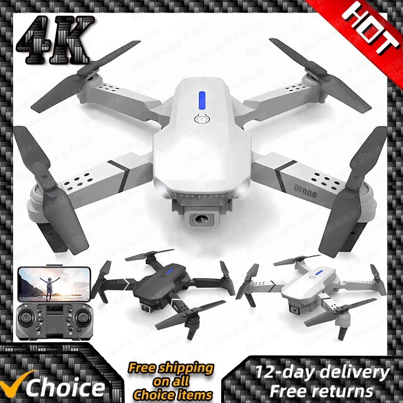 New New E88 Pro RC Drone 4K Professinal With 1080P Dual HD Camera Wide A... - $81.99