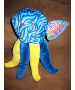 OCTOPUS BLUE YELLOW Brand New Plush NWT Stuffed Animal w/ Tags 10&quot; SUGAR... - $7.99