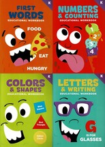Kindergarten Educational Workbooks - Numbers, Colors, Letters, First Words v12 - £12.65 GBP