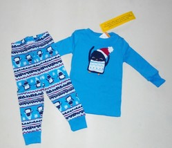 NWT Gymboree Baby Boys Blue Penguin PJs Pajamas Gymmies 12-18 Months NEW - $15.99