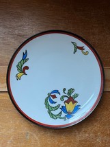 Vintage Meito China Handpainted Yellow Red Tulip w Green Blue Accents Po... - £8.72 GBP