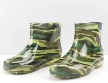 Men&#39;s Fashion Tube Rain Boots Men pvc Camouflage Wear Non-slip Rain Boot... - $35.10