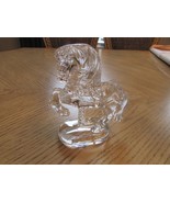 Waterford Society Crystal Carousel Horse Paperweight  Solid Signed 1997 ... - $201.65 CAD