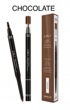 ABSOLUTE NEW YORK 2 IN 1 BROW PERFECTER POMADE &amp; PENCIL IN 1 &#39;CHOCOLATE&#39; - £3.18 GBP